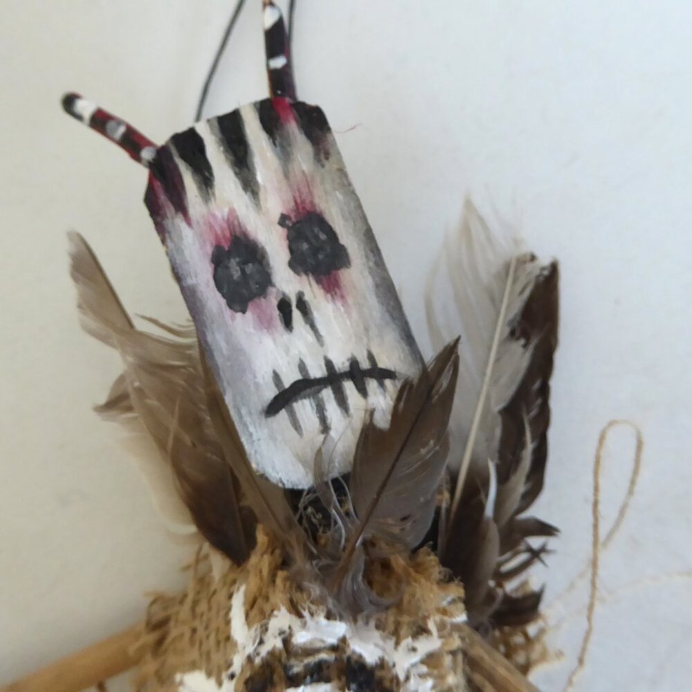 NEW OOAK 12” HANDCRAFTED VOODOO DOLL PRIMITIVE WITCH HALLOWEEN PROP ODDITY - Picture 4 of 13